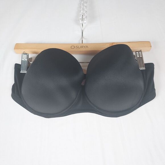 Victoria’s Secret PINK Bra Women’s 38C Black Lightly Lined Push Up - Picture 1 of 10